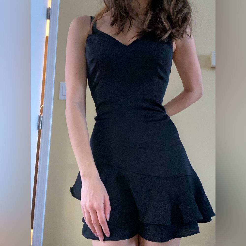 Black mini skirt dress